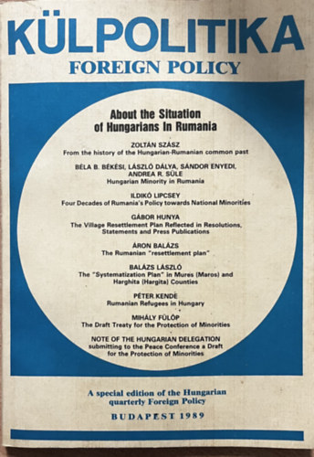 Dr. Péter Hardi: Külpolitika - Foreign Policy antikvár