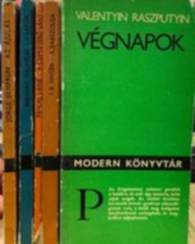 Isaac Bashevis Singer, V. Raszputyin, Pascal Lainé, Bernard Malamud, Jorge Semprum: Végnapok, A rabszolga, A csipkeverő lány, A lakók, Az ájulás (5 mű) könyv