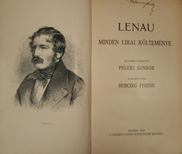 Lenau: Lenau minden lirai költeménye antikvár