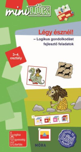Légy észnél! - Logikus gondolkodást fejlesztő feladatok 3-4. osztály könyv