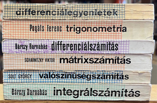 Bárczy Barnabás, Solt György, Scharnitzky Viktor, Pogáts Ferenc: 6 db Bolyai könyv antikvár
