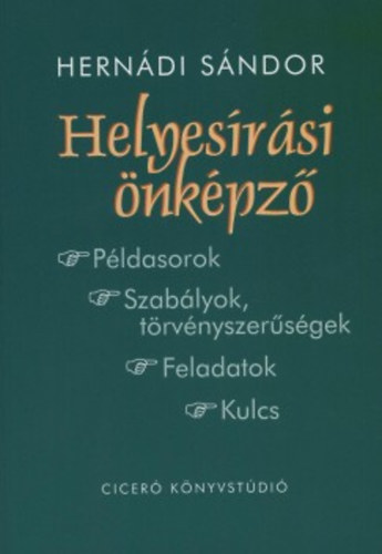 Hernádi Sándor: Helyesírási önképző könyv