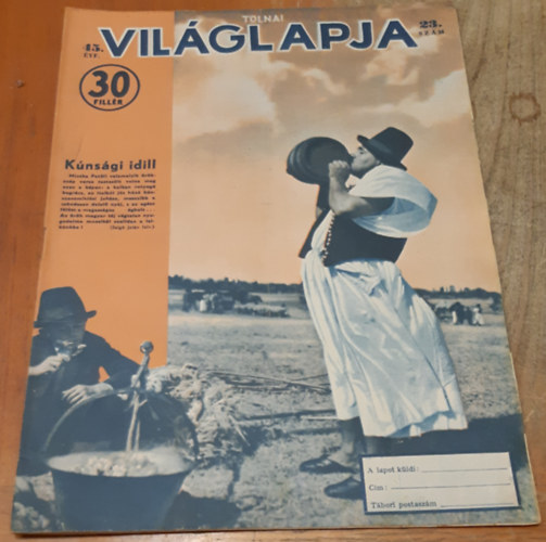 Tolnai Világlapja 45. évfolyam (1943) 23. szám antikvár