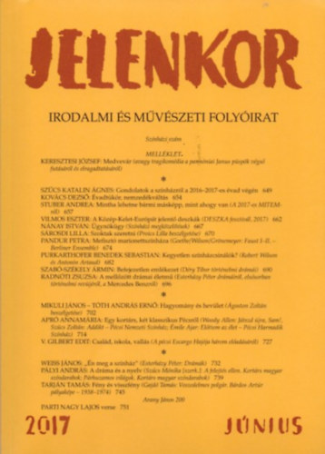 Jelenkor - Irodalmi és művészeti folyóirat - 2017. június könyv