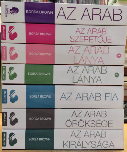 Borsa Brown: 7 db Borsa Brown: Az Arab +  Az Arab lánya 1-2. + Az Arab fia + Az Arab szeretője + Az Arab öröksége + Az arab királysága antikvár