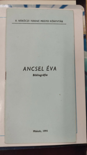 Ancsel Éva bibliográfia antikvár