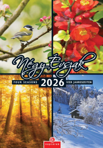 Négy Évszak falinaptár - 21x32 cm - 2026 naptár