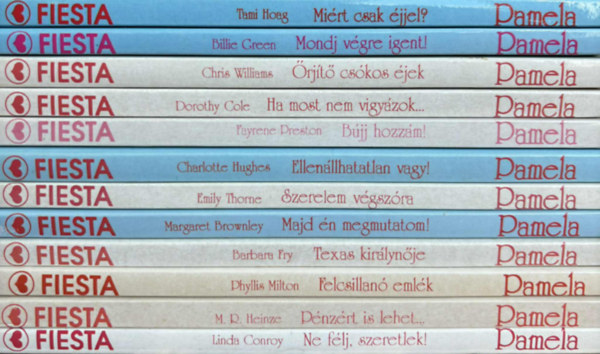 12 db Pamela romantikus kötet antikvár