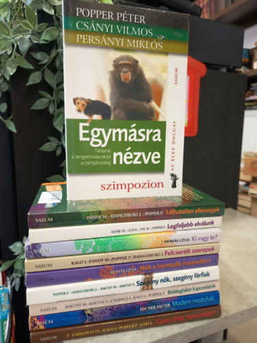 Popper Péter, Csányi Vilmos, Pándy Mária - Ranschburg Jenő - Popper Péter, Lux Elvira, Mohás Lívia, Kalo Jenő, Csernus Imre, F. Várkonyi Zsuzsa: Pszichológia könyvcsomag 10 darabos KÖNYVMENTŐ AJÁNLAT: Egymásra nézve, Láthatatlan ellenségek, Legfeljebb elválunk, Ki vagy Te?, Felcserélt szerepek, Nők a harmadik évezredben, Szegény nők, szegény férfiak, Boldogtalan kapcsolatok, Modern mostohák, antikvár