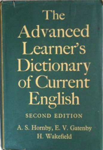 Wakefield; Gatenby; Hornby: The Advanced Learner's Dictionary of Current English antikvár