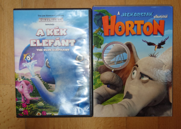 2 kedves mesefilm DVD-n elefánttal a főszerepben: A kék elefánt, Horton antikvár