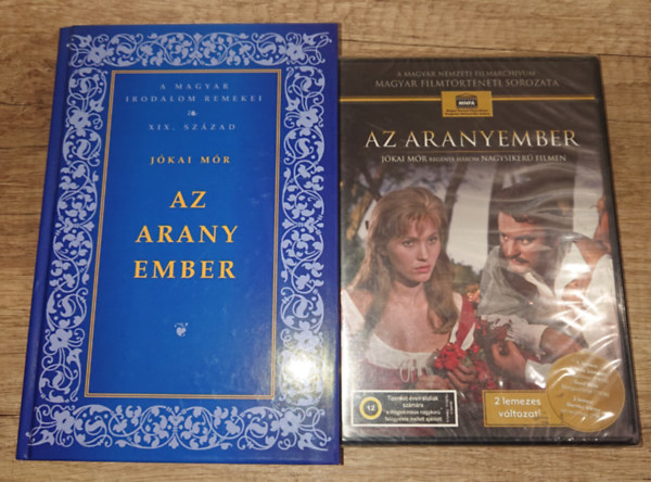 Jókai Mór, Korda Sándor: Arany ember + Arany ember DVD könyv