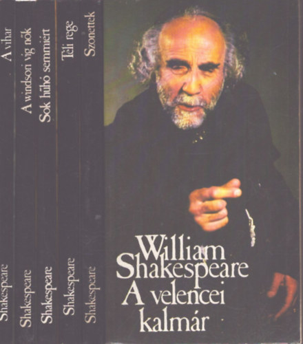 William Shakespeare: 6 db William Shakespeare kötet: A velencei kalmár - Szonettek - Téli rege - Sok hűhó semmiért - A windsori víg nők - A vihar antikvár