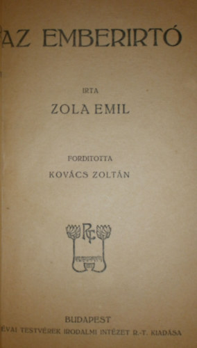 Emil Zola - Könyvei / Bookline - 1. oldal