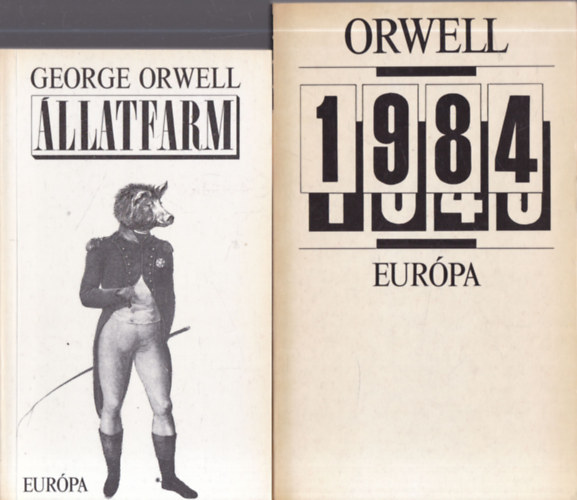George Orwell: 2 db. George Orwell kötet (1984 + Állatfarm) antikvár