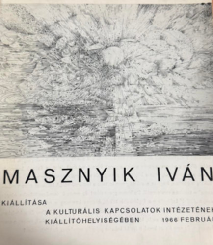 Masznyik Iván kiállítása antikvár