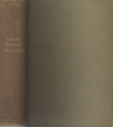 Benard Shaw: Cashel Byron's profession antikvár