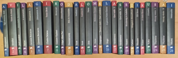 A Világirodalom Klasszikusai 1-26. kötet antikvár