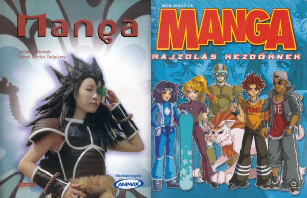 Jérome Smidt, Hervé Delpierre, Jérome Schmidt - Hervé Martin Delpierre, Ben Krefta: 2 db mangakönyv: Manga rajzolás kezdőknek + Manga antikvár