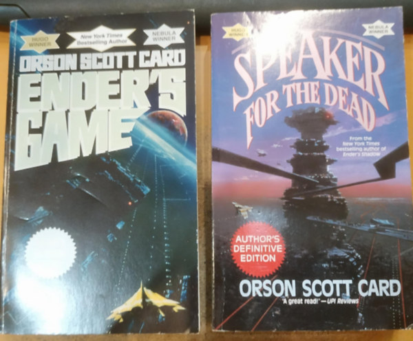 Orson Scott Card: 2 db Orson Scott Card: Ender's Game + Speaker for the Dead antikvár