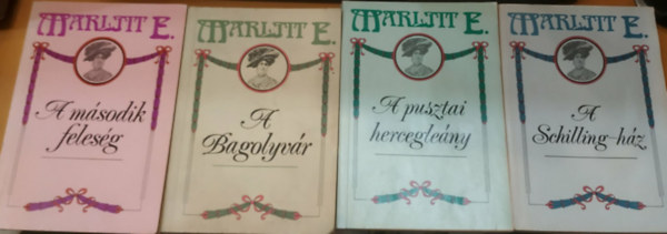 Eugenie Marlitt: 4 db Eugenie Merlitt: A bagolyvár + A második feleség + A pusztai hercegleány + A Schilling-ház antikvár