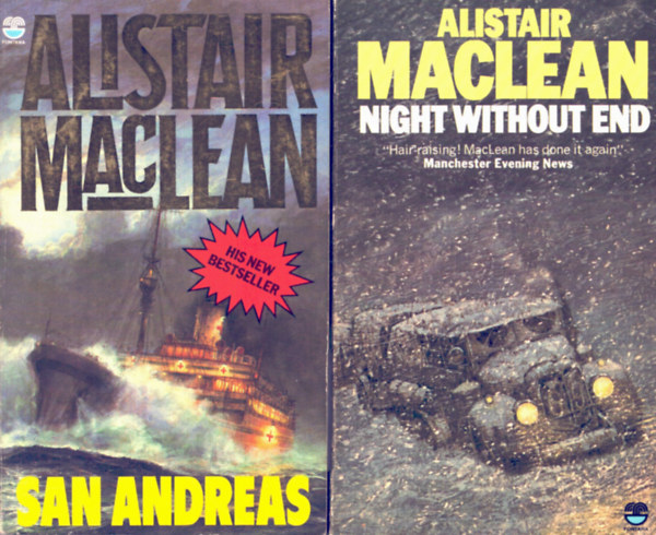 Alistair MacLean: 2 db Alistair Maclean: Night without end+ San Andreas antikvár