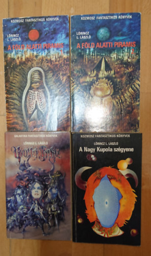 Lőrincz L. László: 4 kötet/ 3 regény Lőrincz L. Lászlótól: Üvöltő Bika, A Nagy Kupola szégyene, A föld alatti piramis antikvár