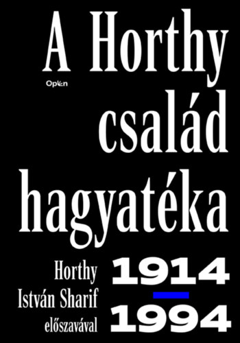 A Horthy család hagyatéka könyv