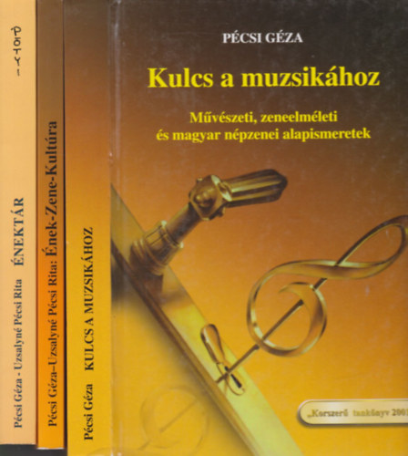 Pécsi Géza-Uzsalyné Pécsi Rita: Kulcs a muzsikához + Ének-Zene-Kultúra + Énektár 2. (3 mű) könyv