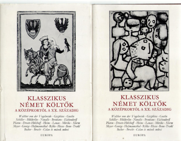 Klasszikus német költők a középkortól a XX. századig I-II. antikvár