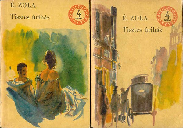 Émile Zola: Tisztes úriház I-II. (olcsó könyvtár) antikvár