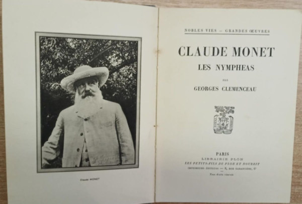 Georges Clemenceau: Claude Monet (1928) antikvár