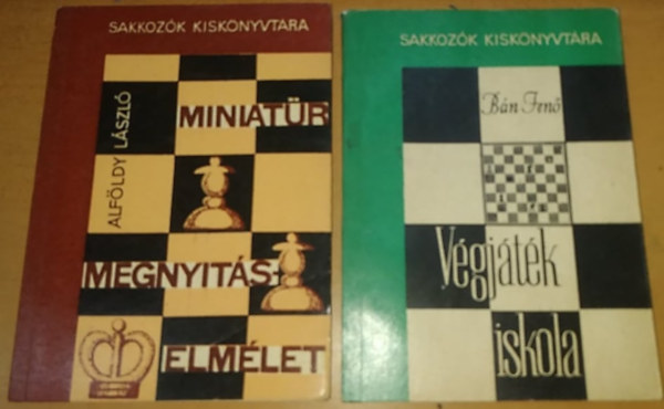 Alföldy László, Bán Jenő: Miniatűr megnyitáselmélet + Végjáték iskola (2 kötet) könyv