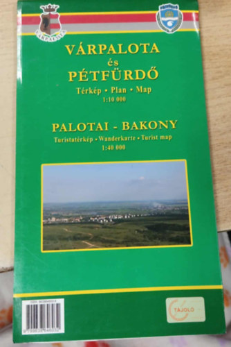 Várpalota és Pétfürdő térkép - Palotai - Bakony turistatérkép antikvár