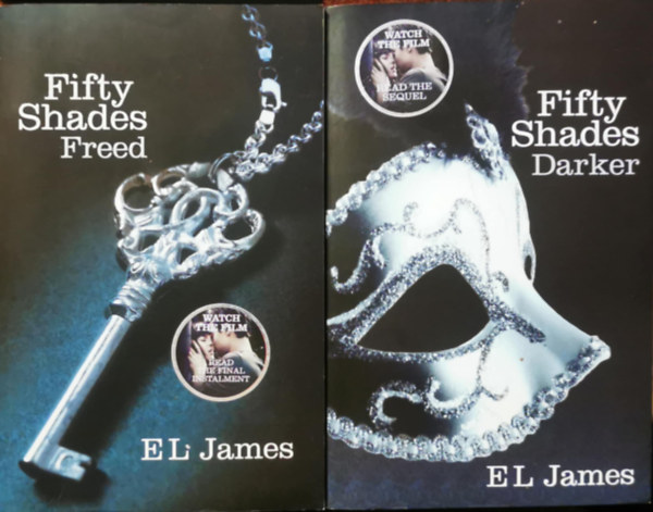 EL James: 2 db Fifty Shades könyv: Fifty Shades Freed (III.) - Fifty Shades Darker (II.) antikvár