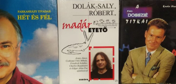 Kovács Vince, Dolák-Saly Róbert, Farkasházy Tivadar: 3 db mű: Hét és fél+ Madáretető+ A Frei dosszié titkai antikvár