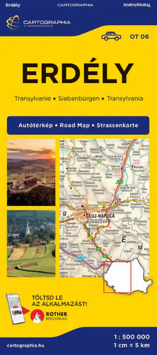 Cartographia Kiadó: Erdély autótérkép könyv