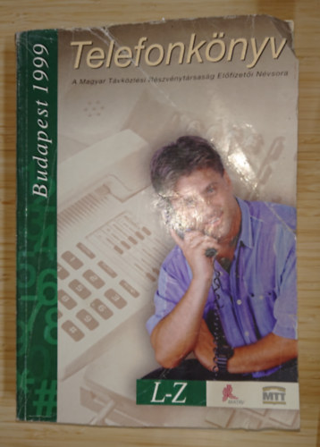 Telefonkönyv L-Z - Budapest 1999 antikvár