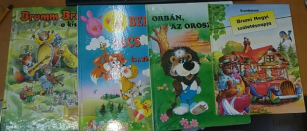 Ilse Berger, Katlin Stockheim, Aradi Péter, Bakay Dóra: Brumi Nagyi születésnapja + Orbán, az oroszlán + Berci bocs és a hónapok + Brumm Brumm a kismackó (4 kötet) könyv