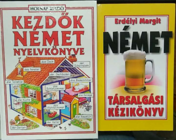 Helen Davies, Erdélyi Margit: 2 db német nyelkönyv: Kezdők német nyelvkönyve+ Német társalgási kézikönyv antikvár