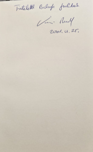 Várszegi Rudolf: Kinek a szívügye - mai regék - Dedikált antikvár