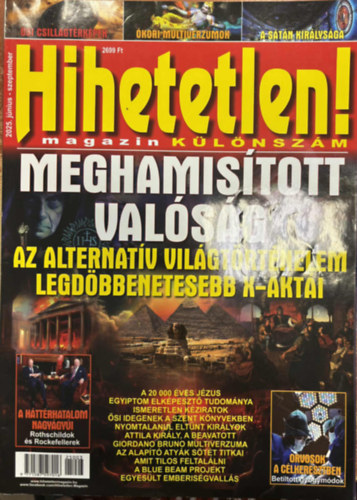 Hihetetlen! magazin Különszám 2025 június - szeptember antikvár