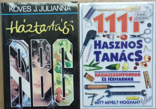 Köves J. Julianna: 2 db háztartási tanácsok kötet: Háztartási abc - 1111 hasznos tanács antikvár