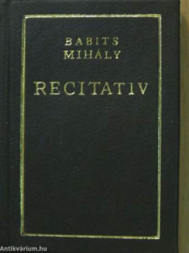 Babits Mihály: Recitativ (minikönyv) antikvár
