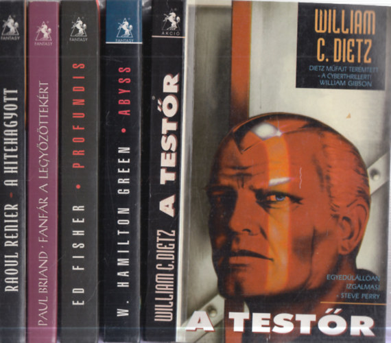 Raoul Renier, Paul Briand, Ed Fisher, W. Hamilton Green, William C. Dietz: 5 db. Valhalla Páholy sci-fi: A hitehagyott + Fanfár a legyőzöttekért + Profundis + Abyss + A testőr antikvár