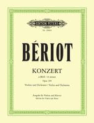 Bériot, Charles-Auguste de: Konzert für Violine und Orchester Nr. 9 a-Moll op. 104 idegen