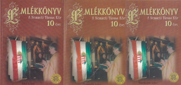 Emlékkönyv A nemzeti társas kör 10 éve I-III. kötet antikvár