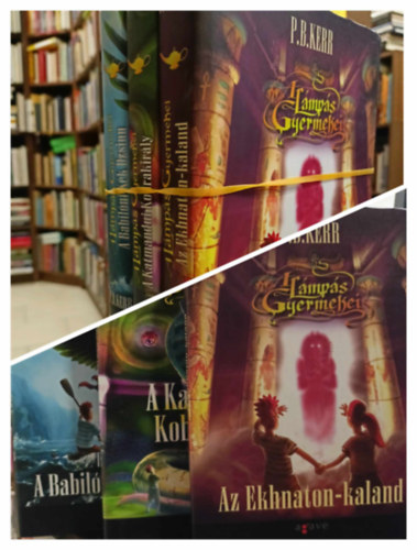 P. B. Kerr: A Lámpás Gyermekei 1-3. Az ​Ekhnaton-kaland+A ​Babilóni Kék Dzsinn+A ​katmandui kobrakirály antikvár