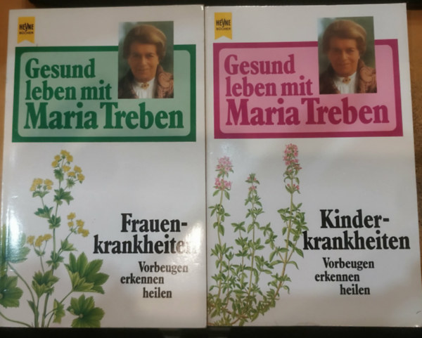 Maria Treben: 2 db Gesund leben mit Maria Treben: Frauenkrankheiten + Kinderkrankheiten - Vorbeugen erkennen heilen antikvár