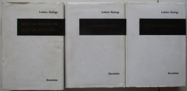 LUKÁCS GYÖRGY: Világirodalom I-II. + Magyar kultúra antikvár